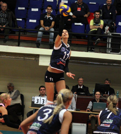 Ekaterina Gamova a reuşit cele mai multe puncte pentru Dinamo Kazan // Foto: Sorin Danielciuc (Telegraf Constanţa)