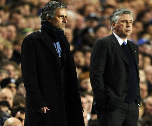 Mourinho l-a învins de două ori pe Ancelotti în 2010, la Inter - Chelsea, în 