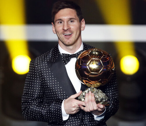 Deşi n-a cîştigat decît Cupa Spaniei cu Barcelona anul trecut, Messi a triumfat prin reuşitele individuale.