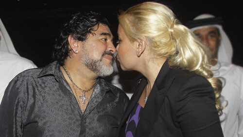Diego Maradona și logodnica lui, Veronica Ojeda