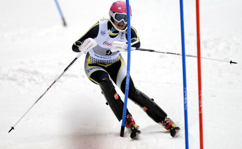 Nora Grieg Christensen cîştigătoarea probei de slalom feminin.