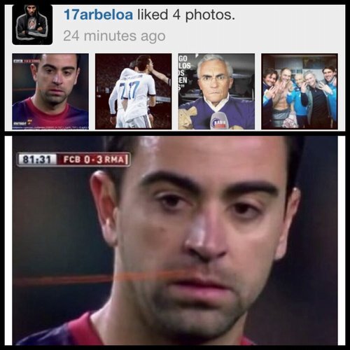 Printscreen al like-urilor de pe contul lui Arbeloa :D