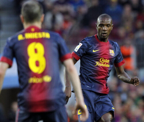 Abidal, numărul 22 de la Barca, poate fi jokerul blaugrana în acest final de sezon // Foto: Reuters