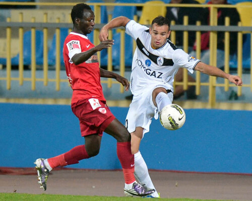Bawab a marcat de două ori în poarta lui Dinamo din postura de jucător al medieşenilor