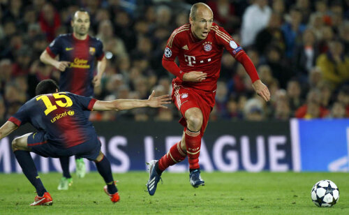 Reuşita lui Robben a fost începutul unei noi umilinţe pentru Barcelona.