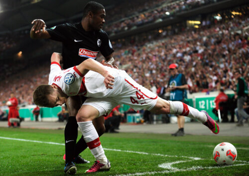 Venit la Stuttgart în ianuarie, Maxim și-a cîștigat repede locul în primul unsprezece // Foto: Guliver/GettyImages