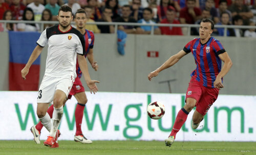 Kostovski a avut o evoluţie ştearsă în partida cu Steaua, de la Bucureşti, 3-0