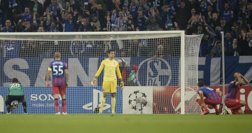 Steliștii asistă neputincioși la unul dintre golurile marcate de Schalke