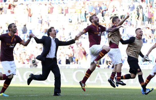 Rudi Garcia a schimbat jumătate din titulari în vară, iar Roma emană multă bucurie în fotbal // Foto: Reuters