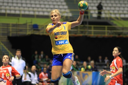 Adriana Nechita a marcat trei goluri în meciul tur, contra Norvegiei // Foto: Marius Ionescu