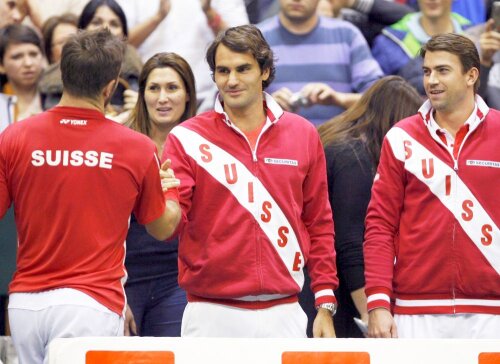 Stanislas Wawrinka și Roger Federer în echipa stelară a Elveției, foto: reuters