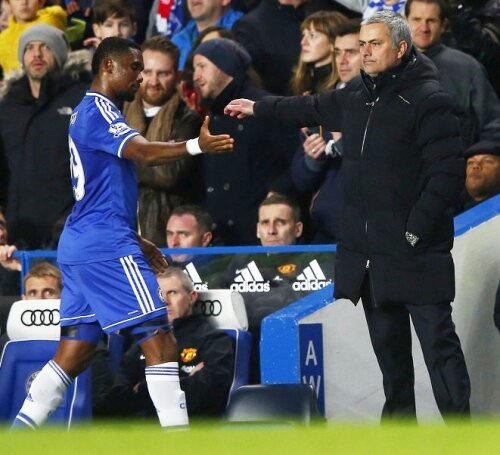 Samuel Eto'o și Jose Mourinho, foto: reuters