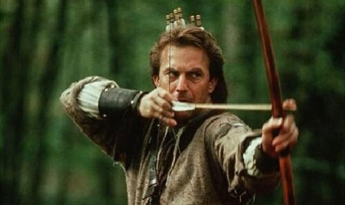 Imagine din filmul Robin Hood, cu Kevin Costner în rolul principal