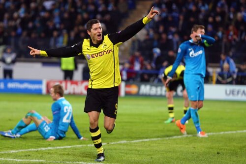 Robert Lewandowski, din 2010 la Dortmund, cel mai bun jucător al trupei lui Klopp. Pînă în vară, cînd pleacă la Bayern // Foto: Guliver/GettyImages