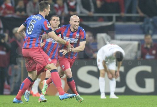 Latovlevici a marcat primul gol al Stelei în victoria cu 5-2 contra lui Dinamo, foto: GSP/Raed Krishan