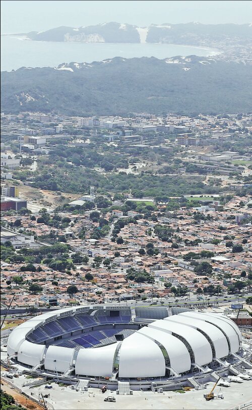 Situată pe Senador Salgado Filho Avenue, Arena das Dunas se află printre cele mai lăudate de către inspectorii FIFA // Foto: Reuters