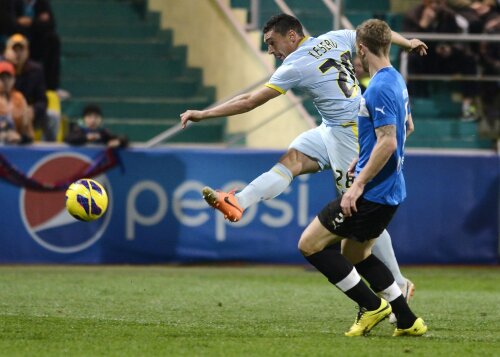 Keșeru a izbutit al cincilea gol în tricoul roș-albastru // Foto: Alex Nicodim
