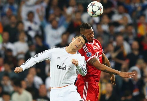 Ronaldo, aici într-un duel aerian cu Boateng, a jucat 73 de minute contra lui Bayern // Foto: Guliver/GettyImages
