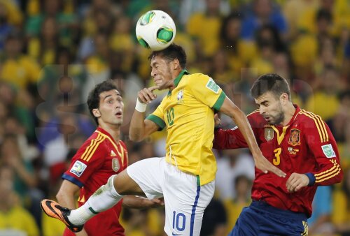 La Cupa Confederațiilor, brazilianul Neymar a cîștigat duelul cu Arbeloa și Pique (3-0)