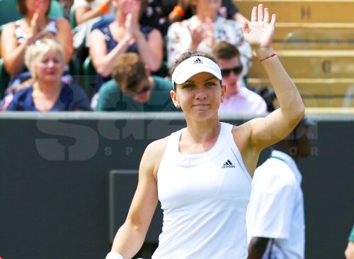 Simona Halep la Wimbledon, foto: reuters