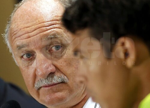 Luiz Felipe Scolari și Thiago Silva la conferință Sursa: Reuters