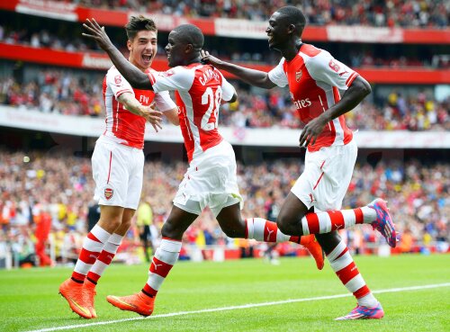 Nici un gol nu marcase Sanogo de cînd a venit la Arsenal pînă la meciul de aseară, foto: Reuters