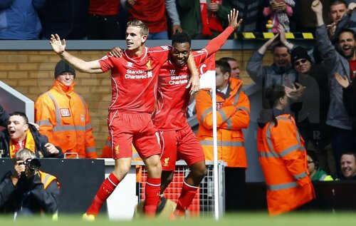 Bucuria lui Daniel Sturridge la golul lui Liverpool, foto: reuters