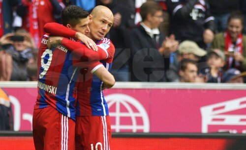 Robert Lewandowski și Arjen Robben, foto: reuters
