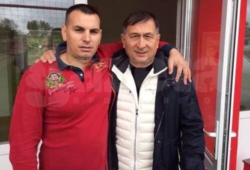 Agresorul arbitrului, Alexandru Petre, zis şi Jack, alături de Ion Crăciunescu, poză postată pe pagina de Facebook a primului