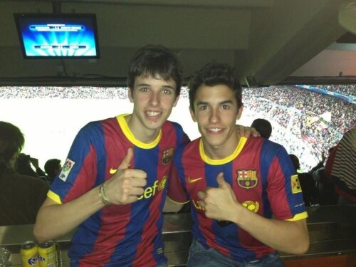 Frații Marquez sînt fani Barcelona