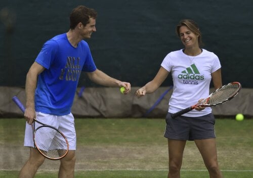 Momente fericite pentru Amelie Mauresmo și Andy Murray