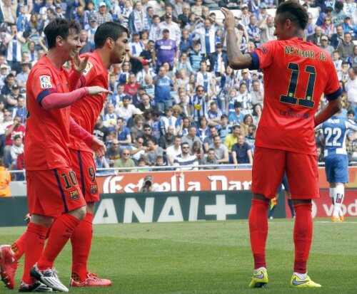 Messi, Neymar și Suarez au marcat 114 goluri în acest sezon