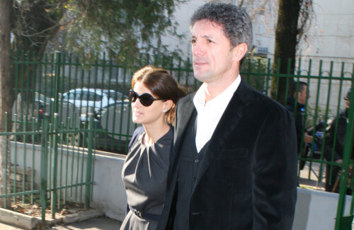 Gică Popescu, alături de soția sa, Luminița, înainte de condamnare