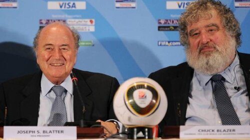 Sepp Blatter alături de Chuck Blazer