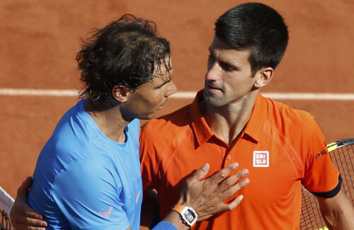 Nadal și Djokovici la finalul meciului // Foto: Reuters
