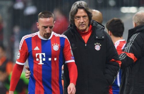 Ultima apariție? După o oră contra lui Șahtior, Ribery părăsește terenul cu dureri la gleznă // Foto: Getty Images