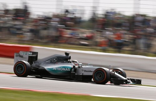 Monopostul Mercedes condus de Lewis Hamilton a fost cel mai rapid la Silverstone