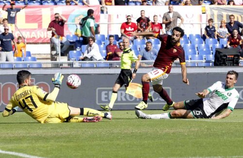 Salah a închis duminică tabela pe Olimpico, egalînd pentru Roma la 2-2 cu Sassuolo