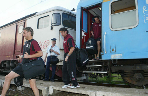 Romeo Stancu, Moldovan și Buga, în urmă cu un deceniu, cînd și Rapid mai călătorea cu trenul