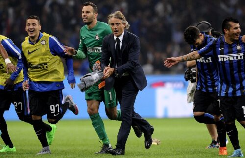Roberto Mancini e cel mai bine plătit tehnician din Serie A, 4 milioane euro anual la Inter // Foto: Reuters