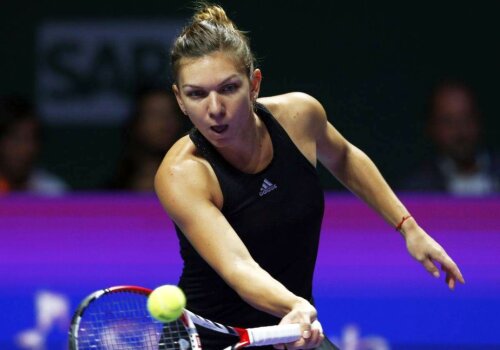 Simona Halep la Turneul Campionilor din Singapore, foto: reuters