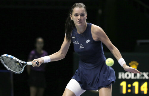 Agnieszka Radwanska e pentru a treia oară în semifinale la Turneul Campioanelor, după 2012 şi 2014 // Foto: Reuters