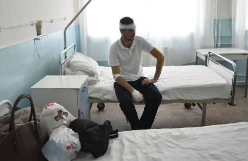 Biolan, pe patul spitalului buzoian // Foto: Raed Krishan (Rm. Sărat)
