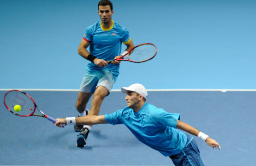 Horia Tecău şi Jean-Julien Rojer sînt singura pereche neînvinsă pînă acum la Turneul Campionilor 2015 // Foto: AFP