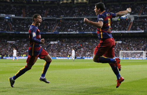 Neymar (stînga) și Suarez, sezonul fericirii // Foto: Reuters