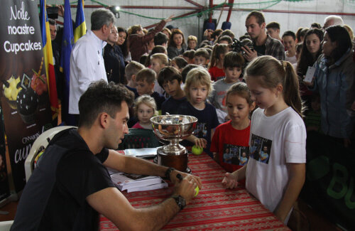 Horia Tecău s-a simțit extraordinar alături de cei mici // Foto: Telegraf Constanța