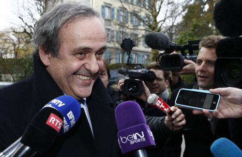 Michel Platini, ieri, la Lausanne // Foto: Reuters