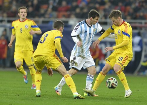 Unul dintre cele mai tari amicale ale naționalei a fost cu Argentina, 0-0, pe Arena Națională, în martie 2014