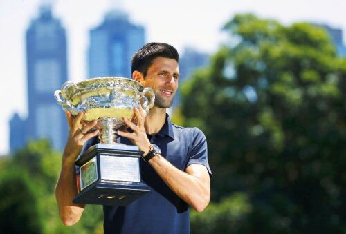 Novak Djokovici și al șaselea său trofeu la Australian Open, foto: reuters