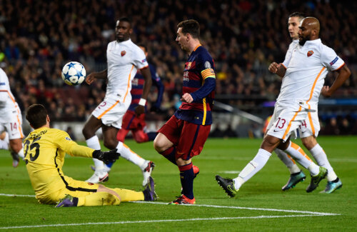 Messi a înscris două goluri Romei la 6-1 pe 24 noiembrie, în grupele Ligii // Foto: Guliver/GettyImages